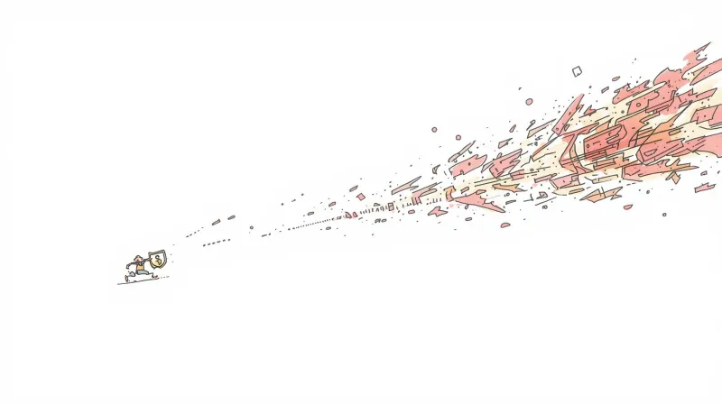 Gap between traditional security shield and evolving cyber threats showing limitation of signature-based defense