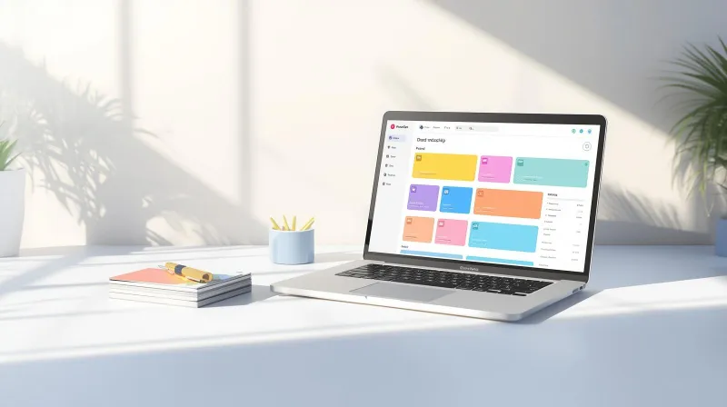 A laptop on a desk displaying a membership management interface, representing the association management features SilkStart provides before organizations seek a SilkStart alternative.