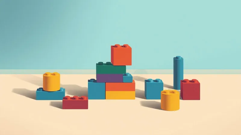 Colorful building blocks with some assembled and others ready to add represent LearnDash add-on extensions that expand the cost of your WordPress LMS.