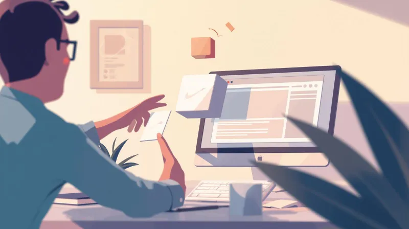 Developer using drag-and-drop interface to build website without understanding underlying code