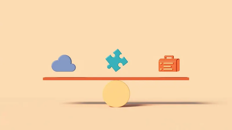 Balanced scale comparing WordPress donation plugin features and costs for nonprofit organizations