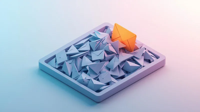 Overflowing inbox with spam messages drowning legitimate contact form submissions