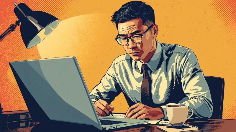 Nonprofit professional evaluating technology options