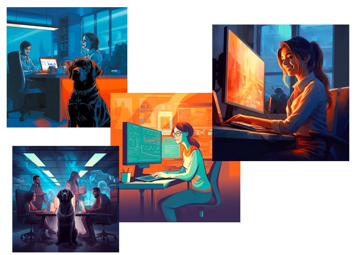 examples of AI generated images