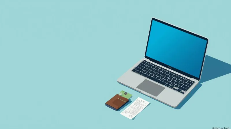 A laptop open on a desk beside a wallet and short receipt, representing the aggressive Fluent Forms pricing that undercuts established WordPress form plugin competitors