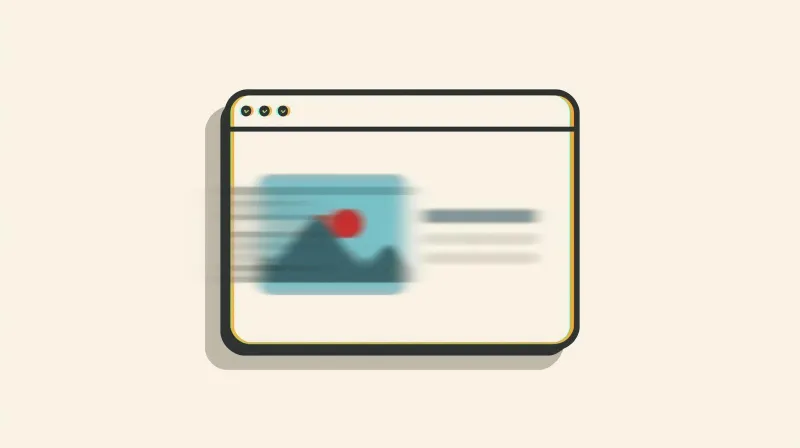 Hero image loading on website screen demonstrating Largest Contentful Paint speed measurement