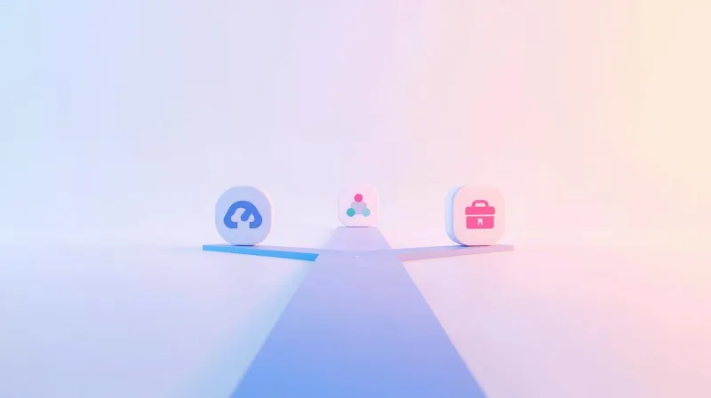 Three diverging paths representing plugin-based, external platform, and custom WordPress donation solutions for nonprofits