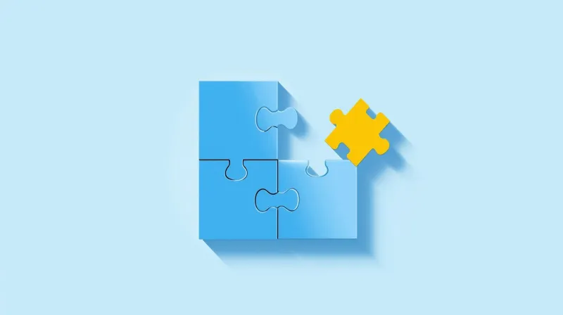 A puzzle with missing pieces representing WordPress maintenance tasks that many providers neglect or skip