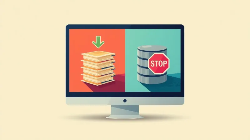 The WordPress staging database problem illustrating how files and database are handled differently during deployment