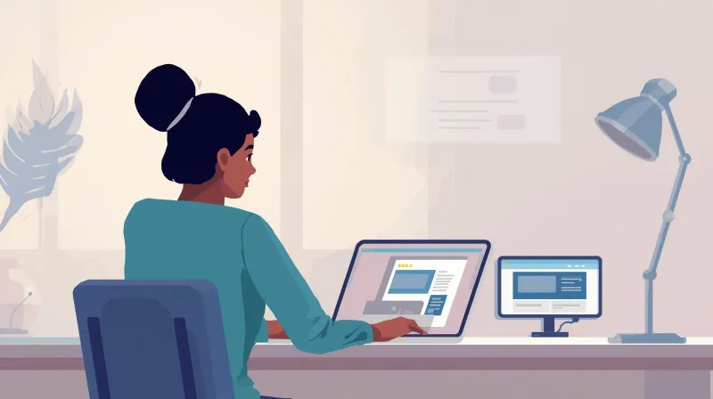 A developer testing a WordPress site on a laptop in a staging environment before upgrading PHP version