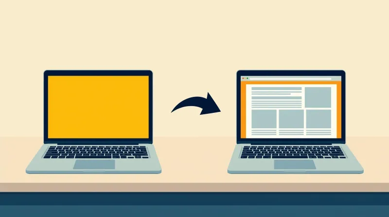 A diagram showing the staging site as a private copy of the live website where changes are tested before going live