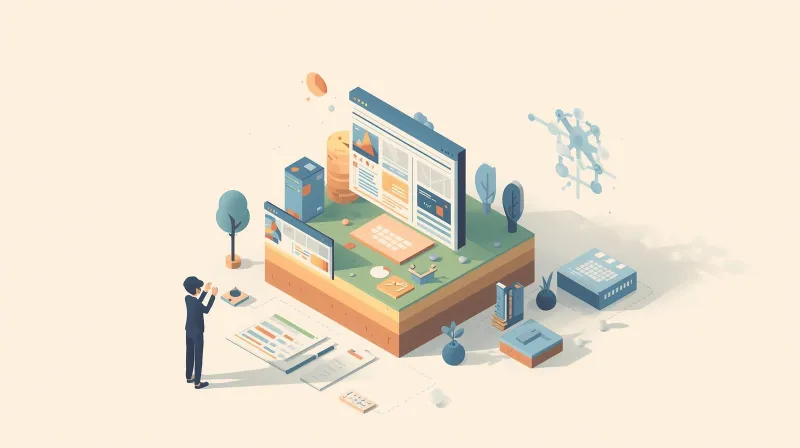 Developer analyzing website infrastructure and underlying code architecture foundations