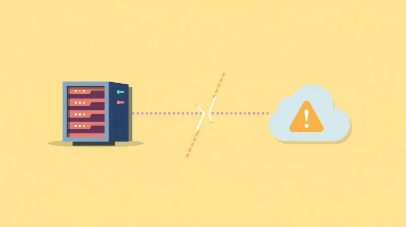 Broken connection between WordPress backup plugin and cloud storage representing expired authentication.