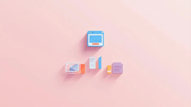 Fresh website window above new technical components representing a clean rebuild with modern architecture