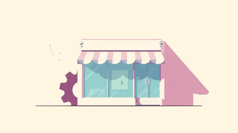 Agency storefront with hidden technical support gear behind it representing white-label WordPress partnership structure