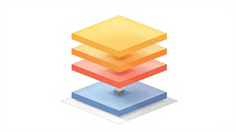 Layered pyramid showing WordPress image optimization steps from basic to advanced with increasing impact at each level