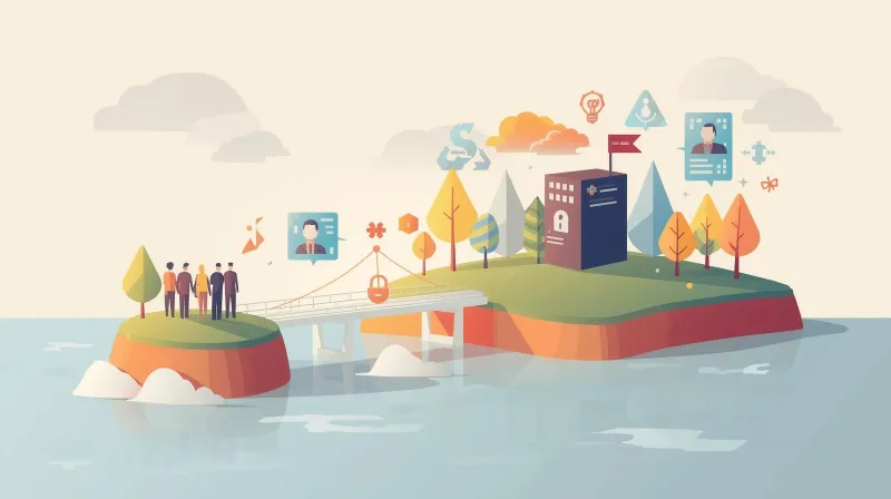 Bridge connecting small agency team to enterprise infrastructure for scalable WordPress management