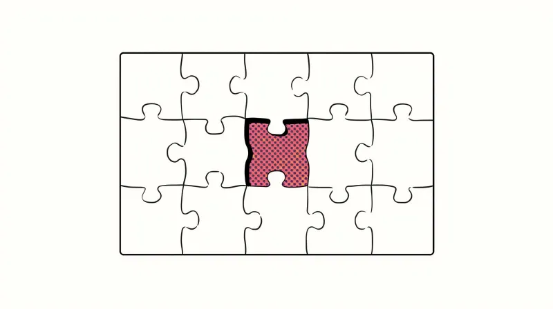 Puzzle with one missing piece representing gaps in commercial WordPress plugin functionality