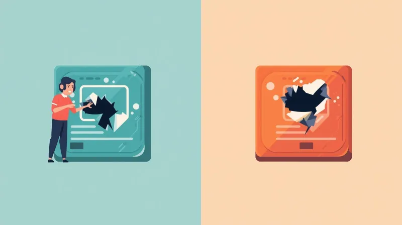 Support technician actively repairing broken WordPress site while another broken site remains unattended