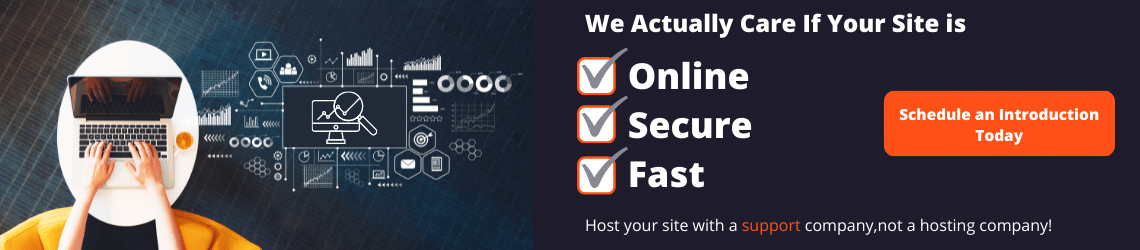 We care if your website is up and secure - schedule a consult